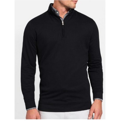 Peter Millar® Heather Interlock Quarter Zip Pullover Shirt