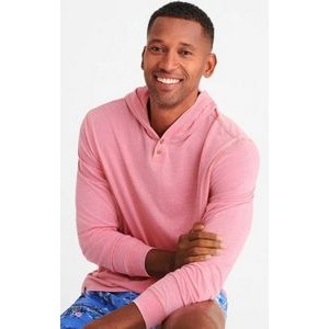 Johnnie-O® Men's "Zed" Burnout Washed Hoodie Pullover