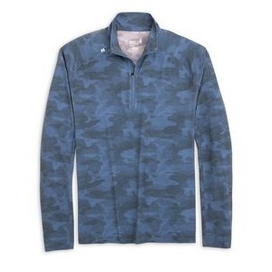 Johnnie-O® Men's "Gallowa" Printed Camo Quarter-Zip Pullover Shirt