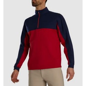 FootJoy® HydroKnit™ Navy Blue/Crimson Red Pullover Shirt