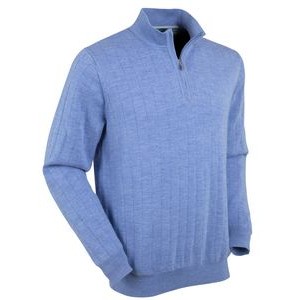 Bobby Jones® Men's Merino Lined Quarter-Zip Mock Neck Wind Sweater