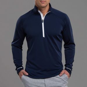 Zero Restriction™ Men's Z425 Long Sleeve Melange Quarter-Zip Pullover Shirt