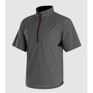 FootJoy® HydroLite™ X Charcoal Gray/Black Short Sleeve Rain Shirt