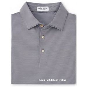 Peter Millar® "Jubilee" Stripe Stretch Jersey Polo w/Sean Self-Fabric Collar