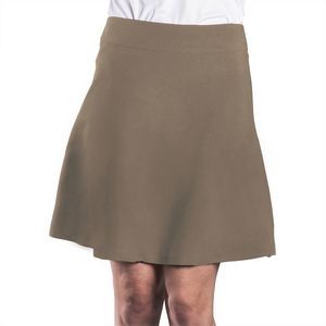 Ladies Flared in Skirt Stretch Khaki