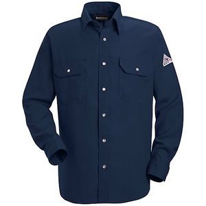 Bulwark Men's Snap-Front Uniform Shirt - Navy Blue