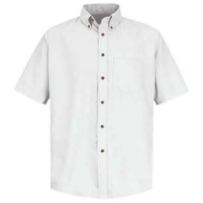Red Kap™ Men's Short Sleeve Poplin Dress Shirt - White