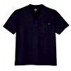 Dickie's® Men's Heavyweight Henley Short Sleeve Shirt - Black