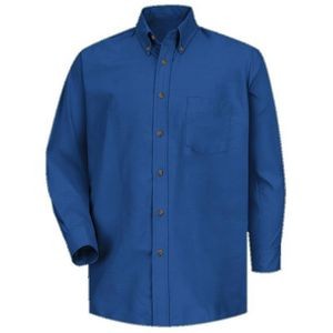 Red Kap™ Men's Long Sleeve Poplin Dress Shirt - Royal Blue