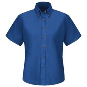 Red Kap Women's Short Sleeve Poplin Dress Shirt - Royal Blue