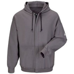 Bulwark™ Men's Zip Front Hooded Fleece Sweatshirt - Charcoal Gray