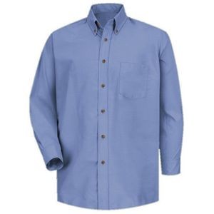 Red Kap™ Men's Long Sleeve Poplin Dress Shirt - Light Blue