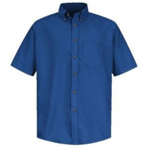 Red Kap™ Men's Short Sleeve Poplin Dress Shirt - Royal Blue