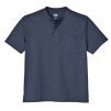 Dickie's® Men's Heavyweight Henley Short Sleeve Shirt - Dark Navy Blue