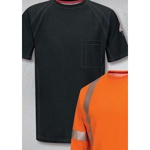 Bulwark™ iQ Series® Men's Comfort Knit Short Sleeve T-Shirt - Black