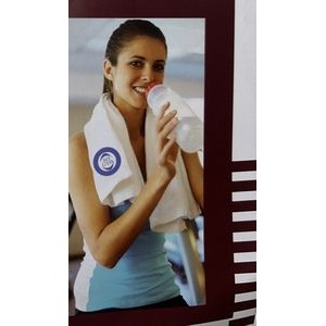 Fitness Gym Towel 100% Cotton Velour & Terry Loop 11"x44" (Full Color Imprint Included)