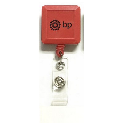 Pullback Square Badge Holder Reel-Close Out