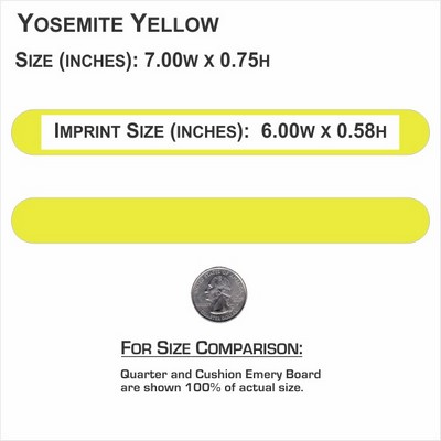 7" Yosemite Light Yellow Foam Cushion Emery Boards