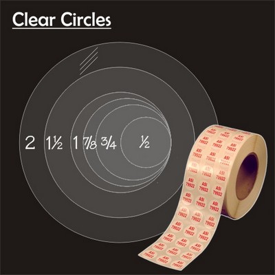 Clear Decal (7/8" Dia.)