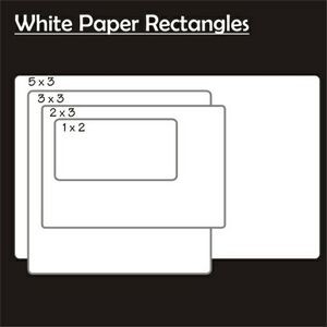 White Paper inside Decal (3"x5")