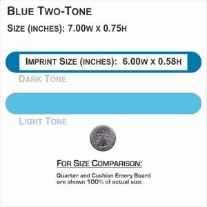 7" Two Tone Blue Foam Cushion Emery Boards