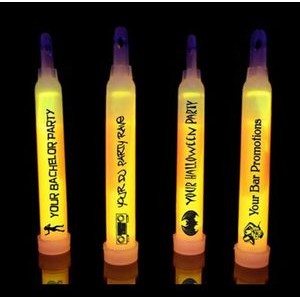 Imprinted USA Made 6" Orange Glow Light Sticks