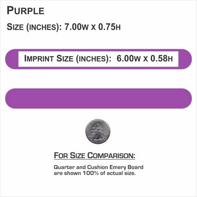 7" Purple Foam Cushion Emery Boards