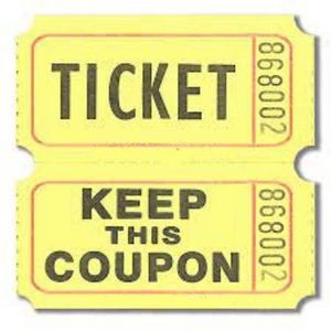 STOCK Double Raffle Ticket Roll of 2000 Ticket / Keep This Coupon