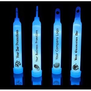 Imprinted USA Made 6" Blue Glow Light Sticks