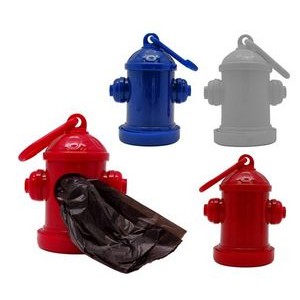 Fire Hydrant Shaped Dispenser with 15 Pet Waste Bags included