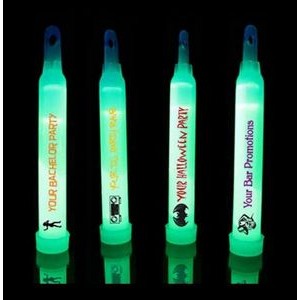 Imprinted USA Made 6" Green Glow Light Sticks