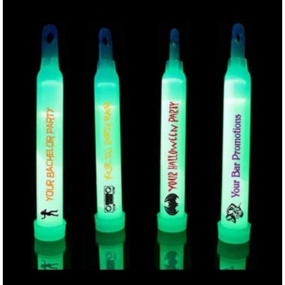 Imprinted USA Made 6" Green Glow Light Sticks