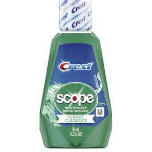 Scope/Crest Mouthwash, 1.2 Oz. with Full Color Decal Applied