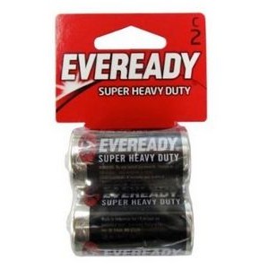 Batteries C- Super Heavy Duty Eveready Batteries Blank