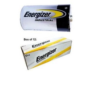 Batteries D - Energizer brand ALKALINE Blank