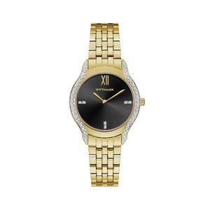 Wittnauer Ladies' Gold-tone Watch with Diamonds