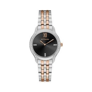 Wittnauer Ladies' Watch with Black Dial and Diamonds