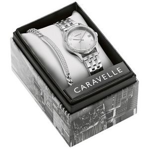 Caravelle Ladies' Watch and Bracelet Boxed Set