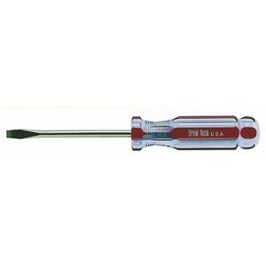 A Line Super Prof Screwdriver w/ Handle (8")1/4" Slotted - 4" Blade)