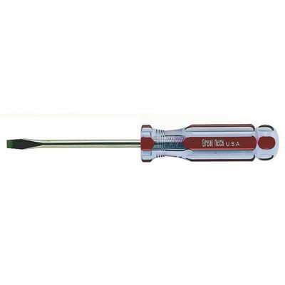 A Line Super Prof Screwdriver Clear Handle (8") 3/16" slotted