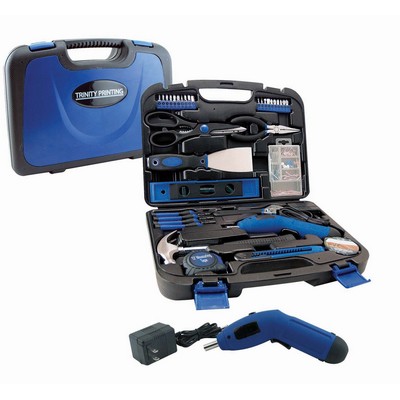 35 Piece Tool Kit w/ Rechargeable Cordless Driver
