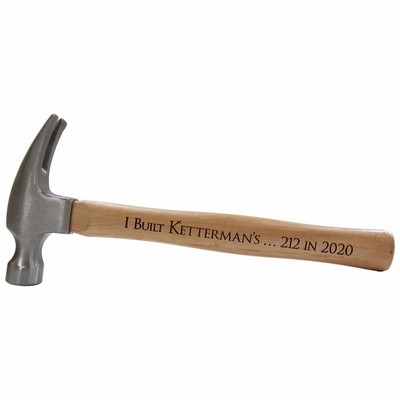 16 Oz. Straight Claw Hammer w/ Wood Handle