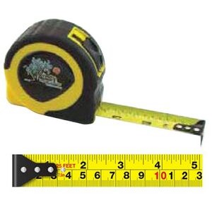 English/ Metric Power Tape Measure w/Laminated or Dome Label (25' Blade)
