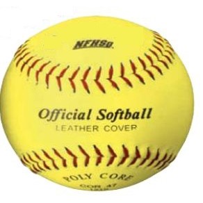 Official NFHS Approved Poly Core Optic Yellow Softball (11