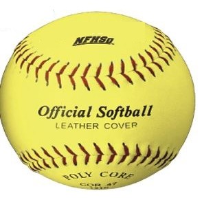 Official Optic Yellow Softball (12" Diameter)