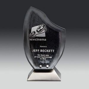 Flame Award - Artglass Silver 10¾"