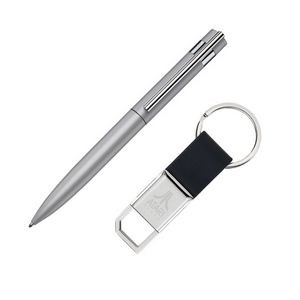 Venitzia Pen/Keyring Gift Set - Silver