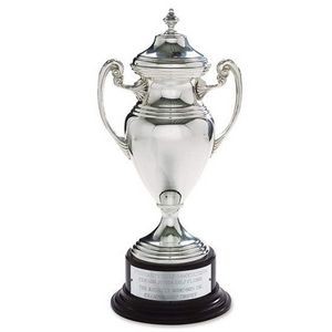 Silver Cup with Base & Finnial - 18"