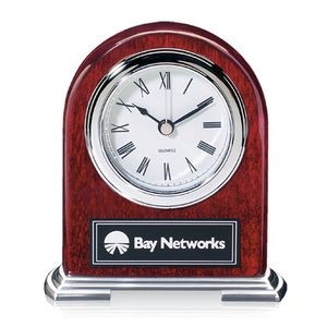 Birmingham Clock - Rosewood/Chrome