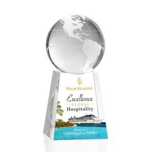 VividPrint™ Award - Globe on Tall Base 5" Diam
